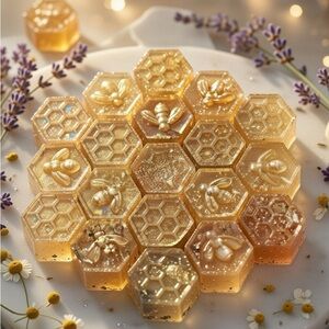Honeycomb Bee Soap Set